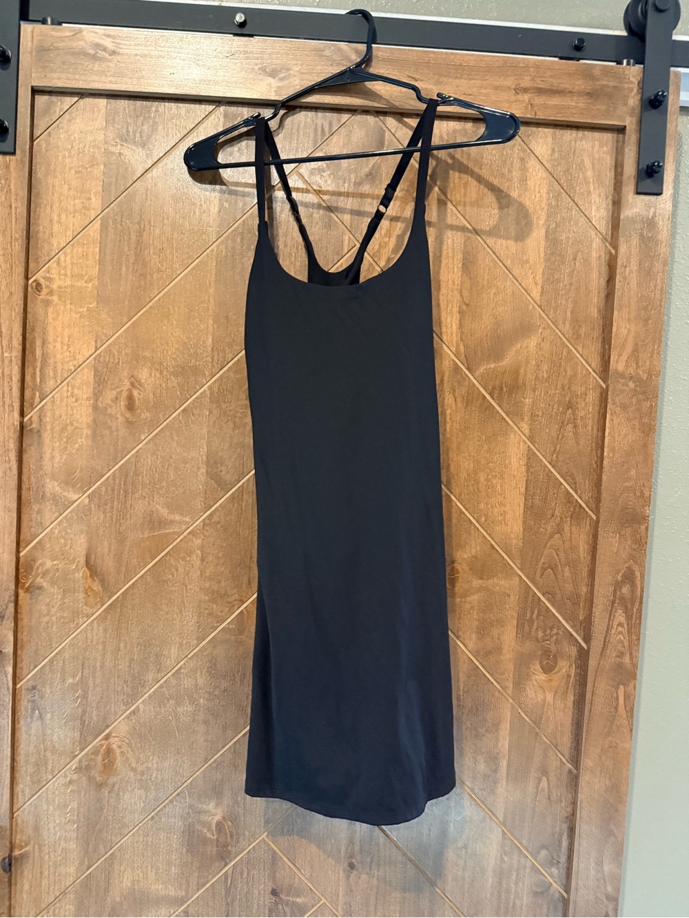 Black Strappy Slip Dress